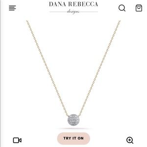 Dana Rebecca “Lauren Joy Mini Disc Necklace”